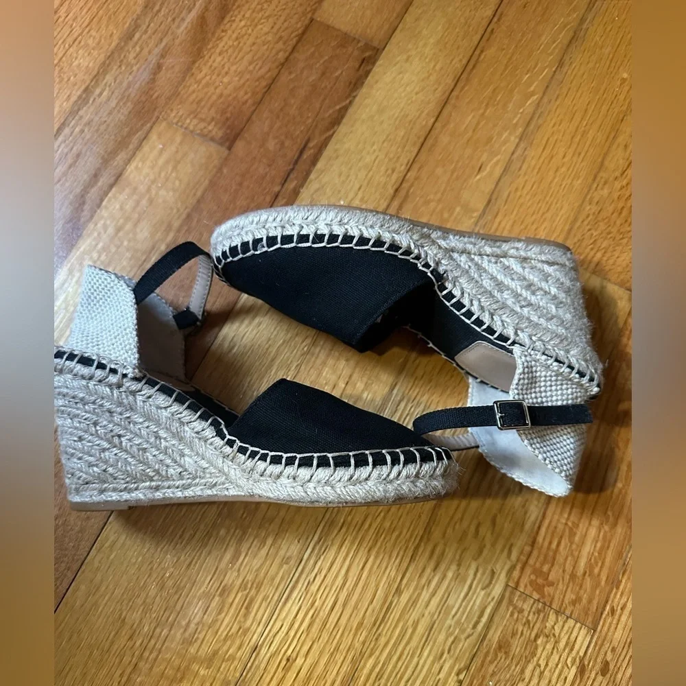 H&M Wedge /Heel Espadrilles Black Ladies Size 5